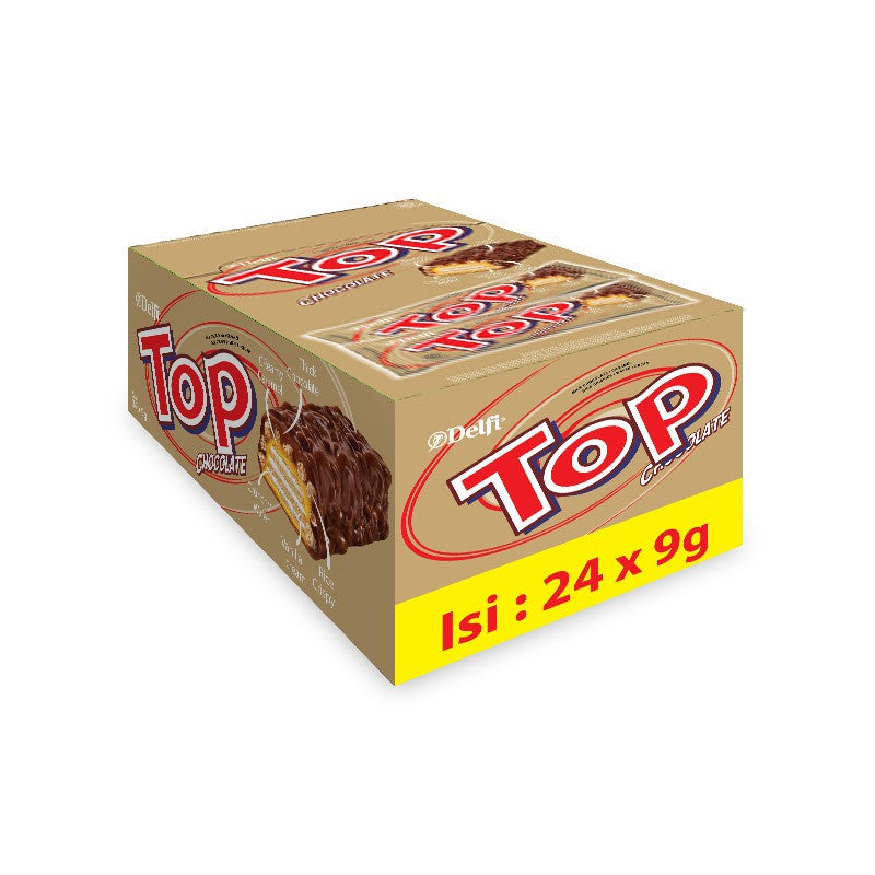 Delfi Top Wafer Cokelat 24 x 9 gr (3 pack)