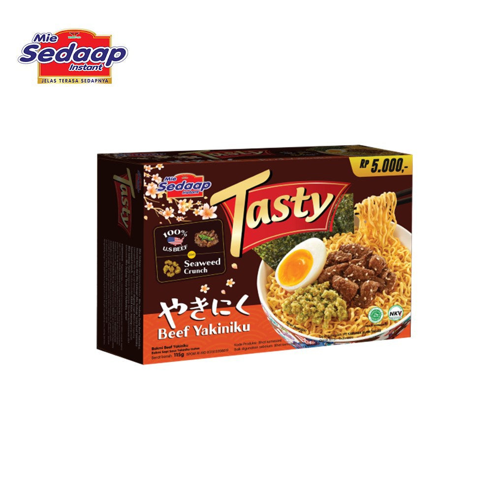 Sedaap Tasty Mie Instan Beef Yakiniku 115 Gr x 7