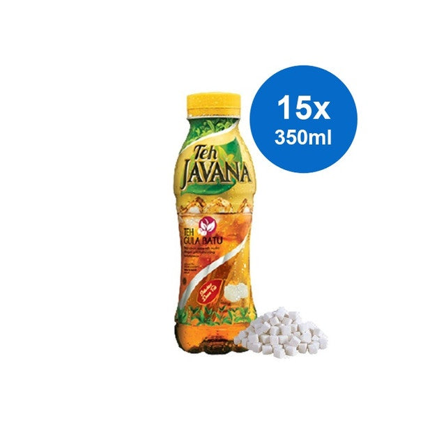 Teh JAVANA Gula Batu Teh Siap Minum Botol 350ML x 15