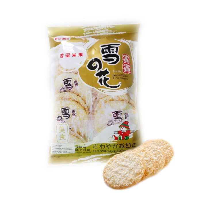 Bin Bin Rice Crackers Snow 2 x 120 gr