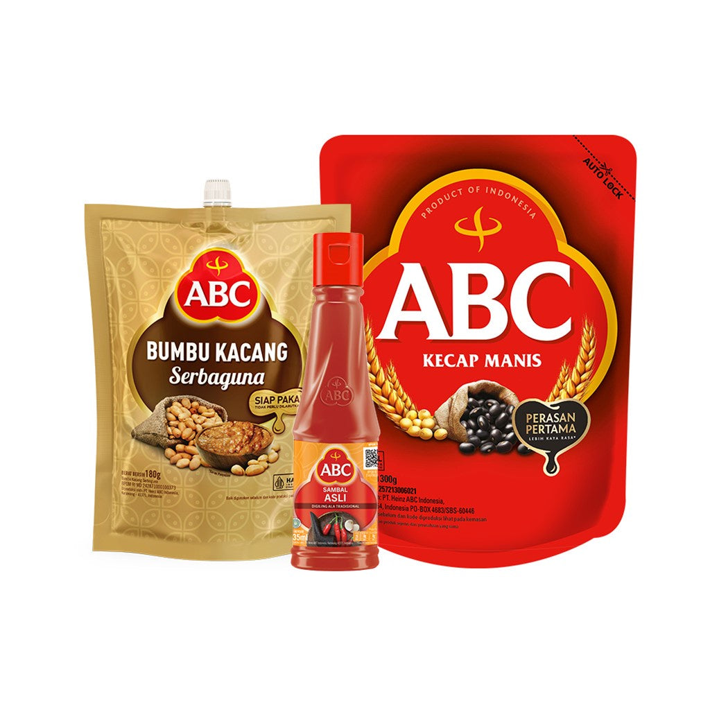 Bundling Mix Kecap 250g, Sambal 135ml dan ABC Bumbu Kacang Serbaguna 180g