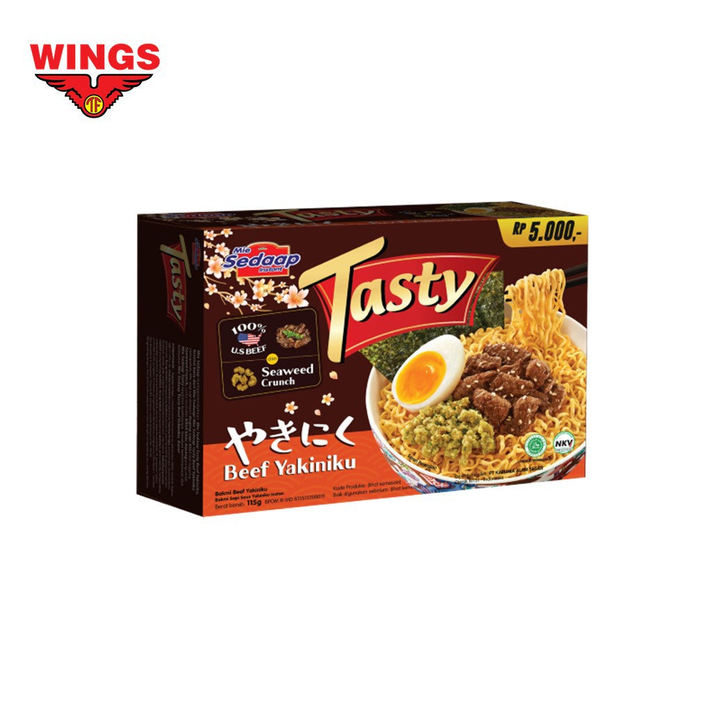 Sedaap Tasty Mie Instan Beef Yakiniku 115 Gr x 7