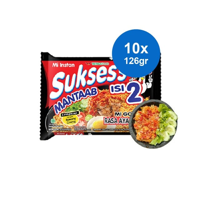 SUKSESS MIE GORENG AYAM GEPREK 126GR x 10