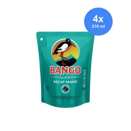 Bango Kecap Manis Pouch Flatpack 210 Ml x 4