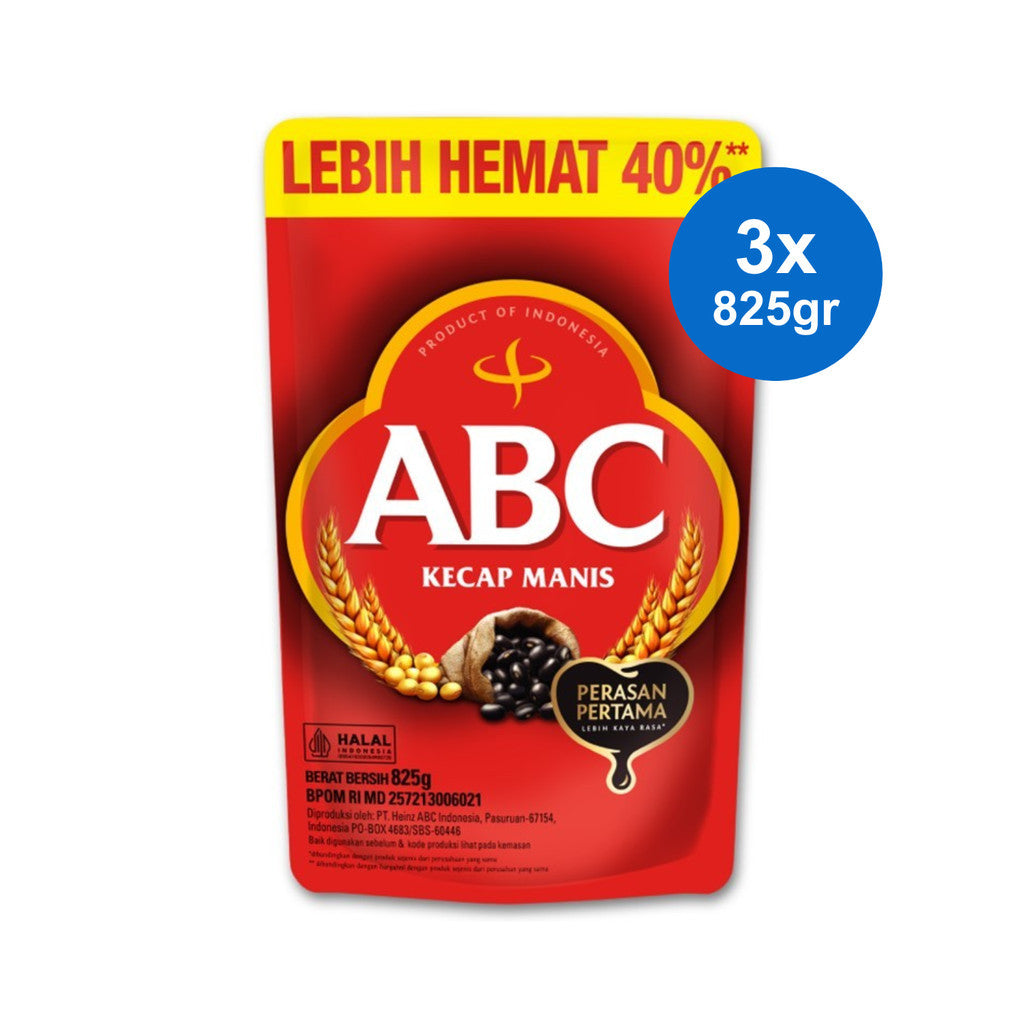 ABC Kecap Manis 825 gr x 3 pcs