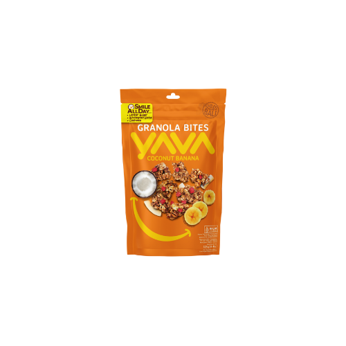 YAVA Granola Bites Coconut Banana 125g