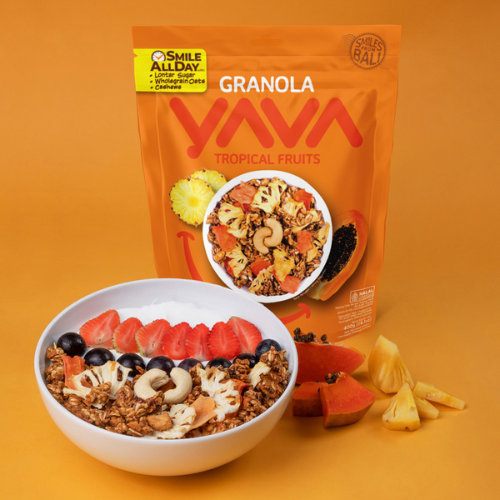YAVA Granola Tropical Fruits 400g