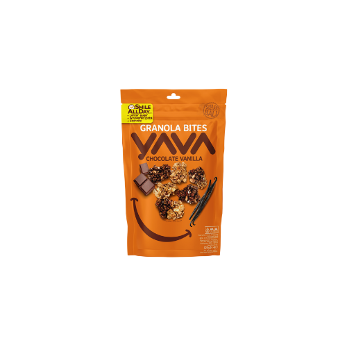 YAVA Granola Bites Chocolate Vanilla 125g