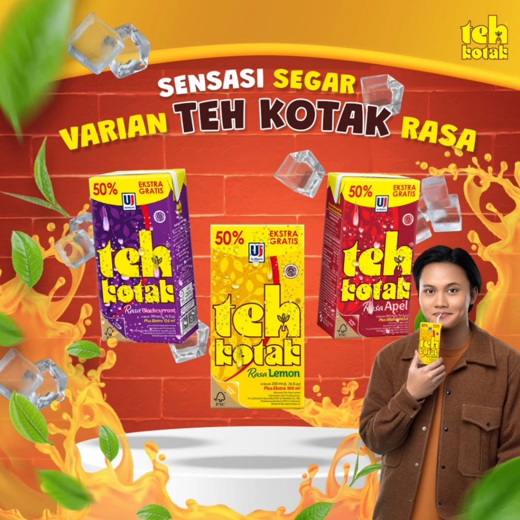 Teh Kotak Rasa Leci 300ml