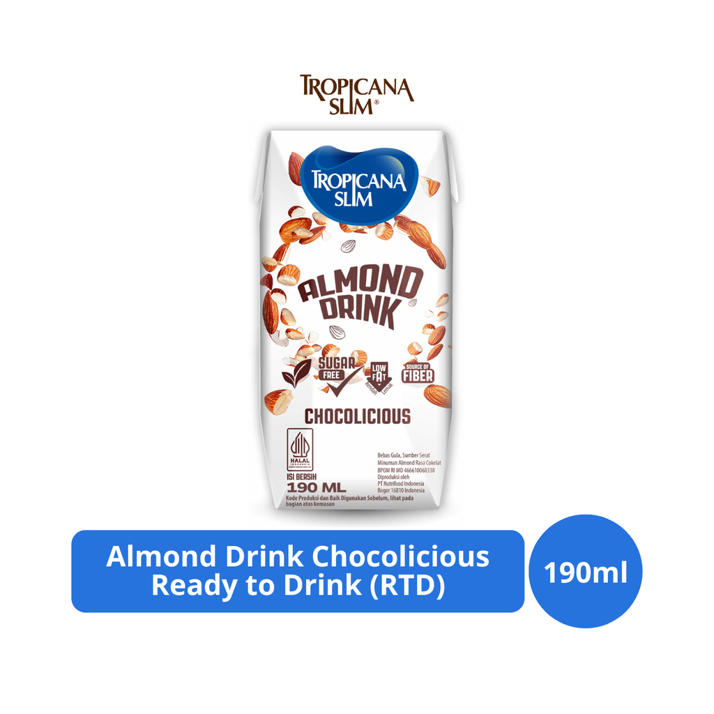 Tropicana Slim Almond Drink Chocolicious Ready to Drink 190 ml