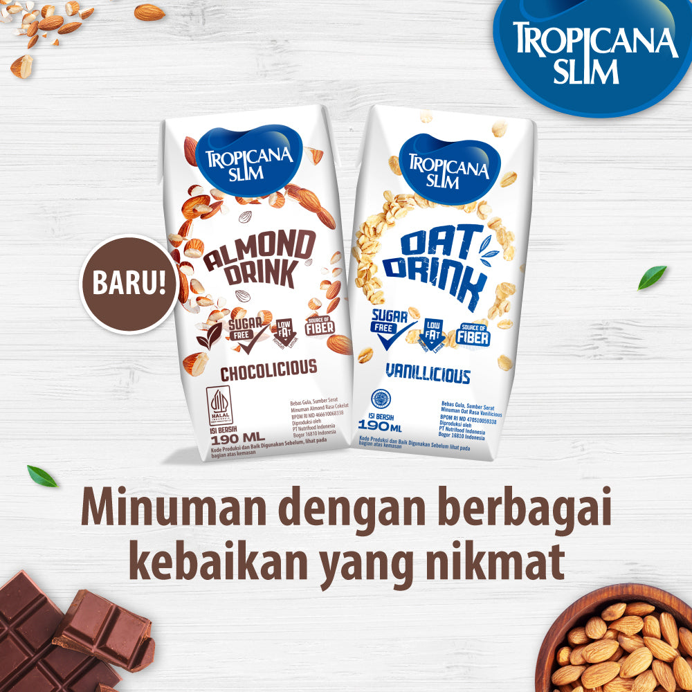 Tropicana Slim Almond Drink Chocolicious Ready to Drink 190 ml
