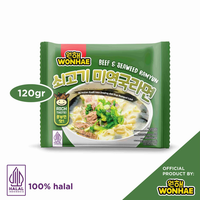 Wonhae Beef Seaweed Ramyun 120gr