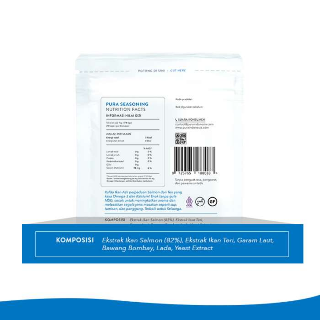 PURA Kaldu Ikan Salmon 20gr
