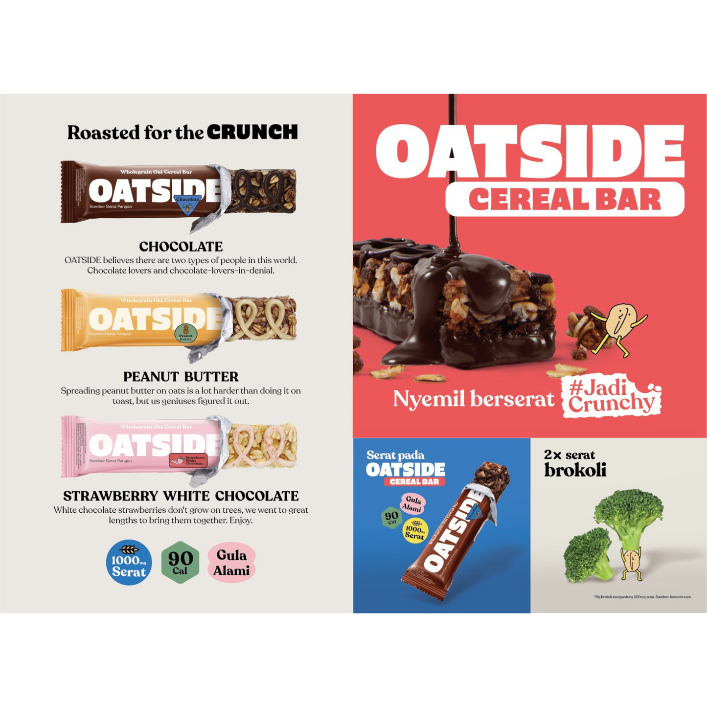 OATSIDE Cereal Bar Strawberry White Chocolate 12s @ 18gr