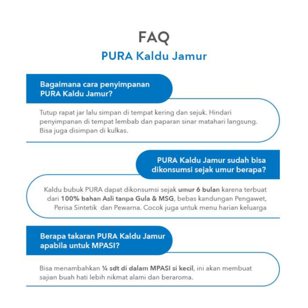 PURA Kaldu Jamur 20gr