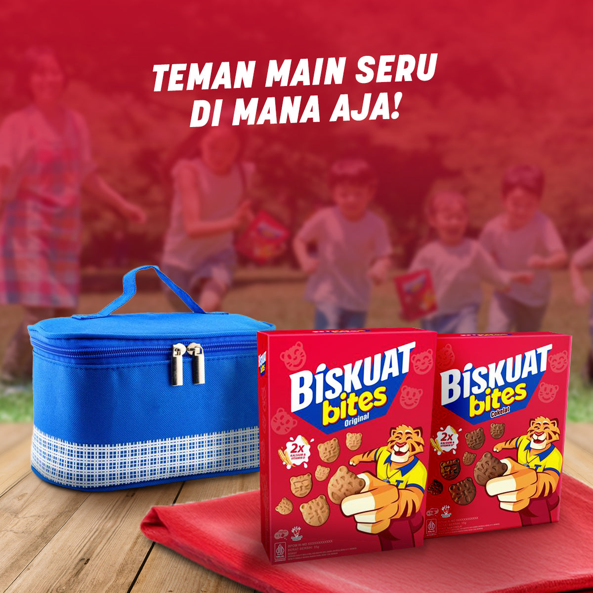 Biskuat Bites Cokelat 35g, Biskuit Rasa Cokelat