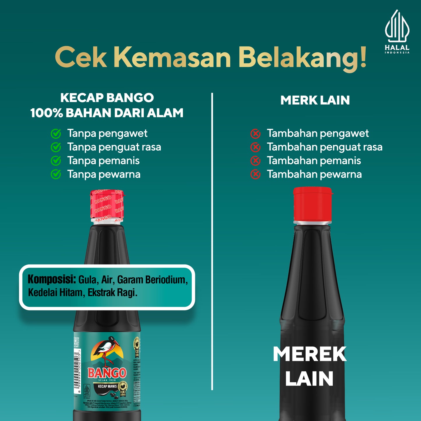 Bango Kecap Manis Botol 385G