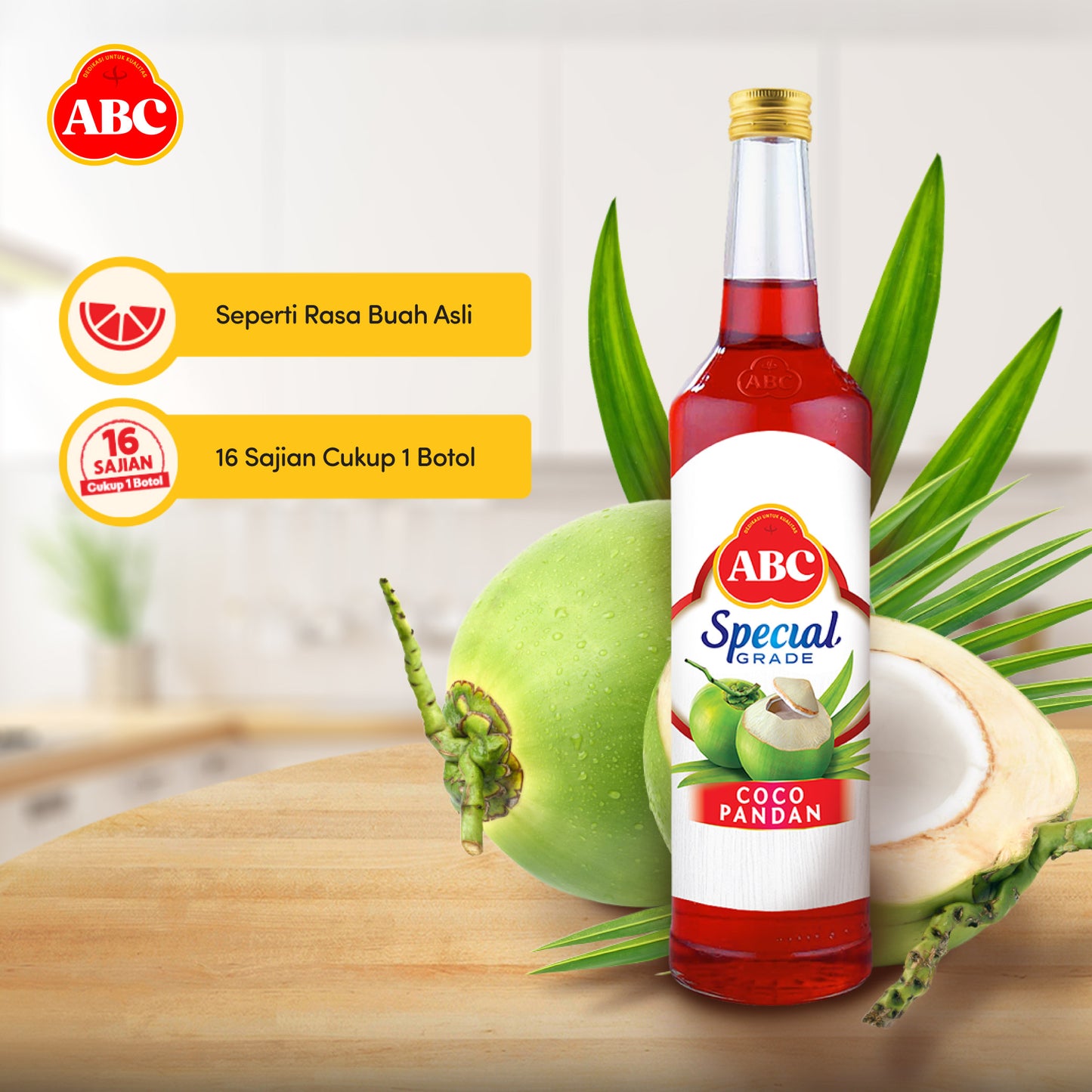 ABC Sirup Special Grade Cocopandan 460 ml