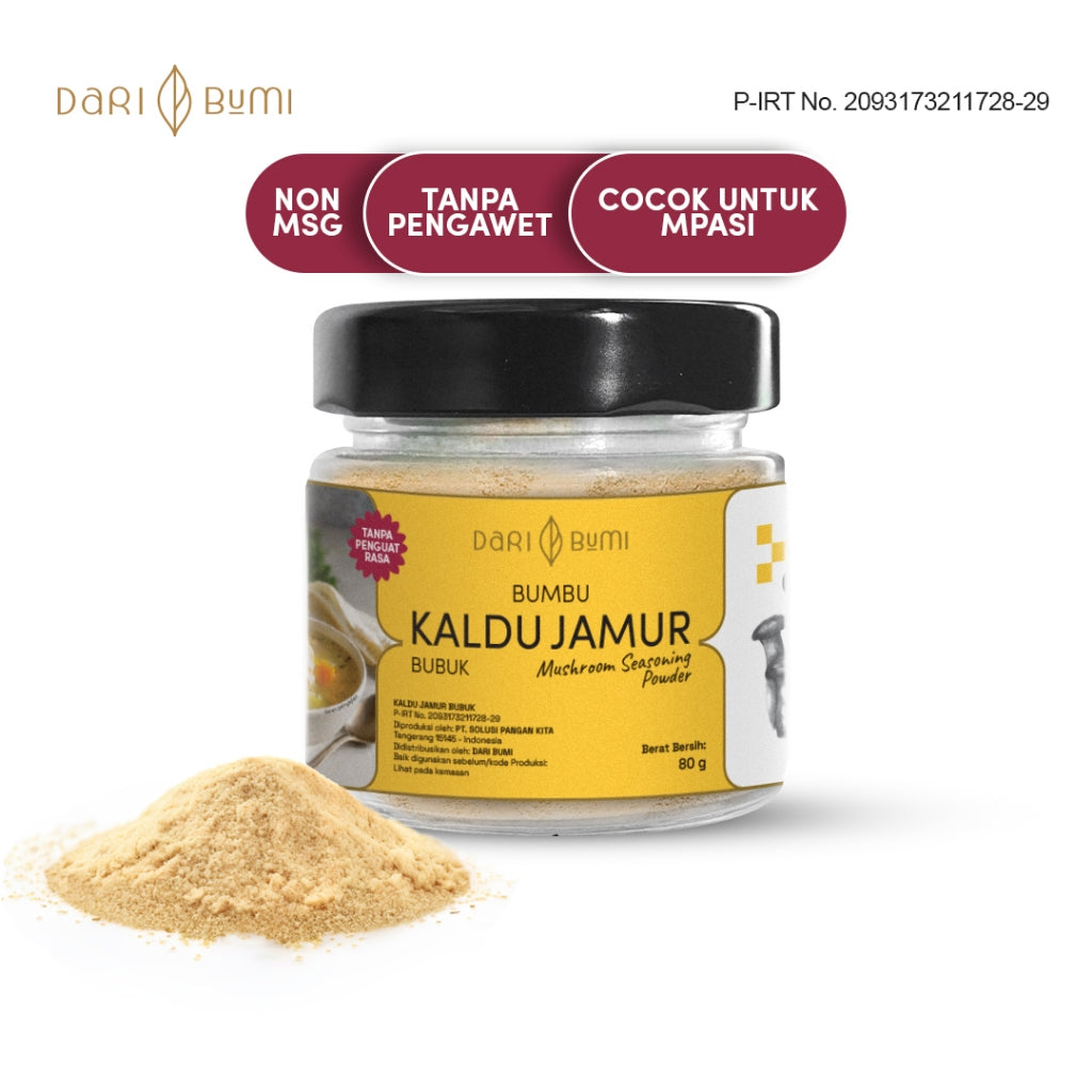 Bumbu Kaldu Jamur Bubuk 80 gr Dari Bumi