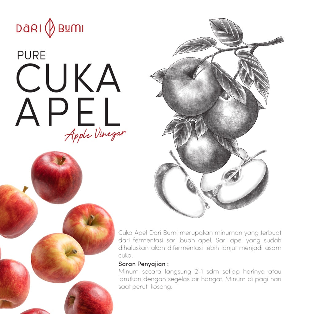 Cuka Apel 500 ml Dari Bumi