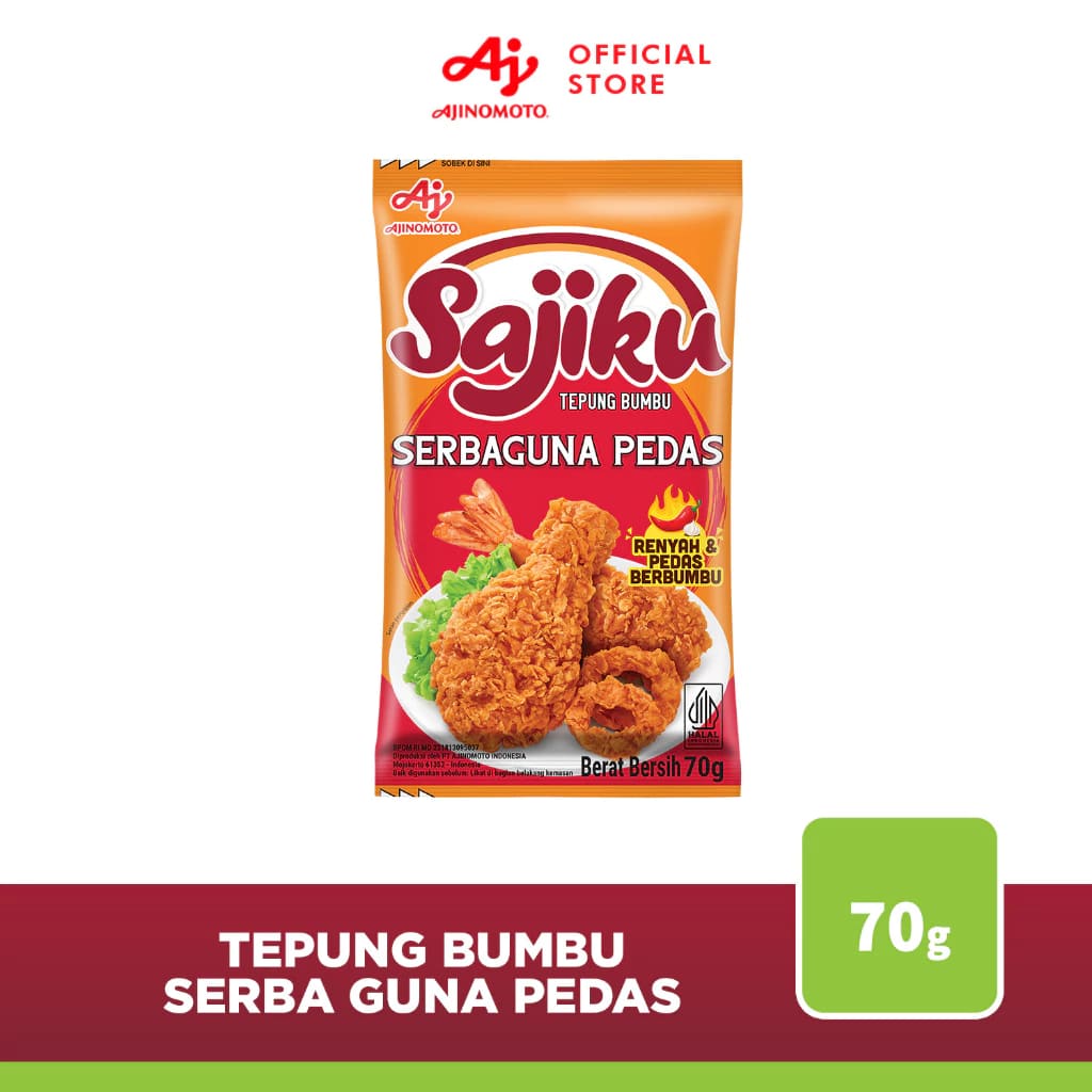 Sajiku Tepung Bumbu Serbaguna Pedas 70 g