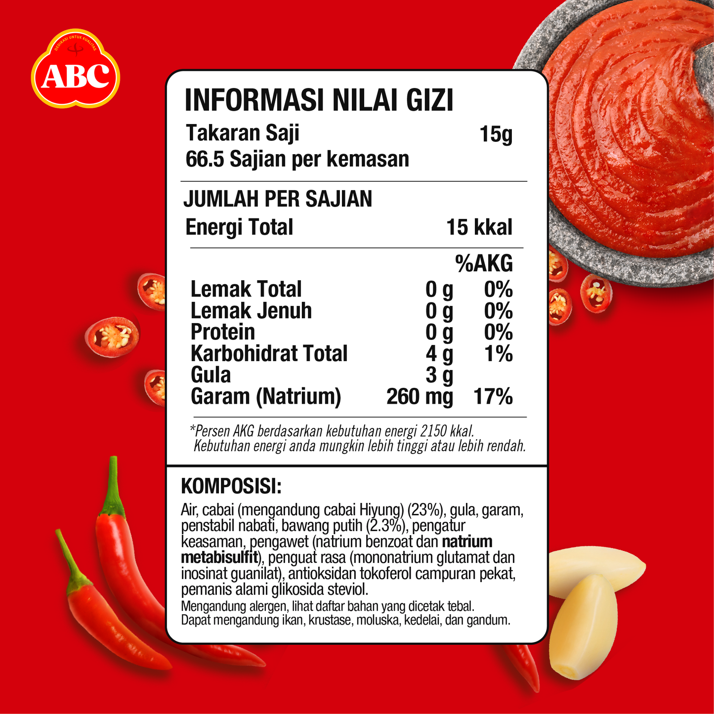 ABC Sambal Asli 1 kg