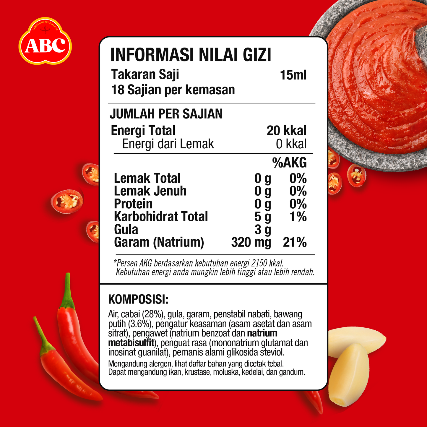 ABC Sambal Asli 275 mL