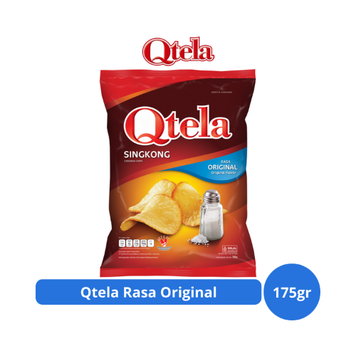 Qtela Keripik Singkong Rasa Original 175gr