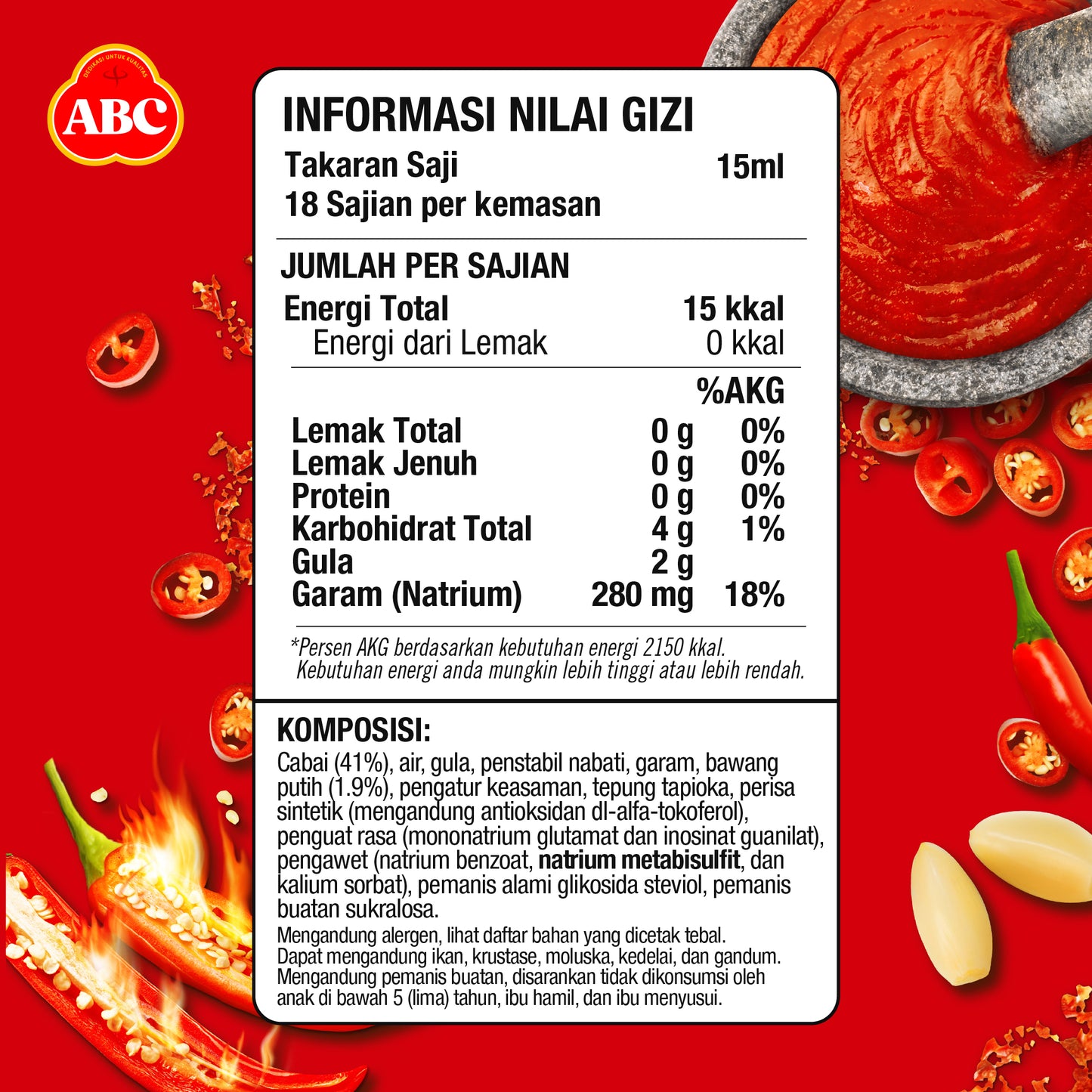 ABC SAMBAL EXTREME PEDAS 270 ML