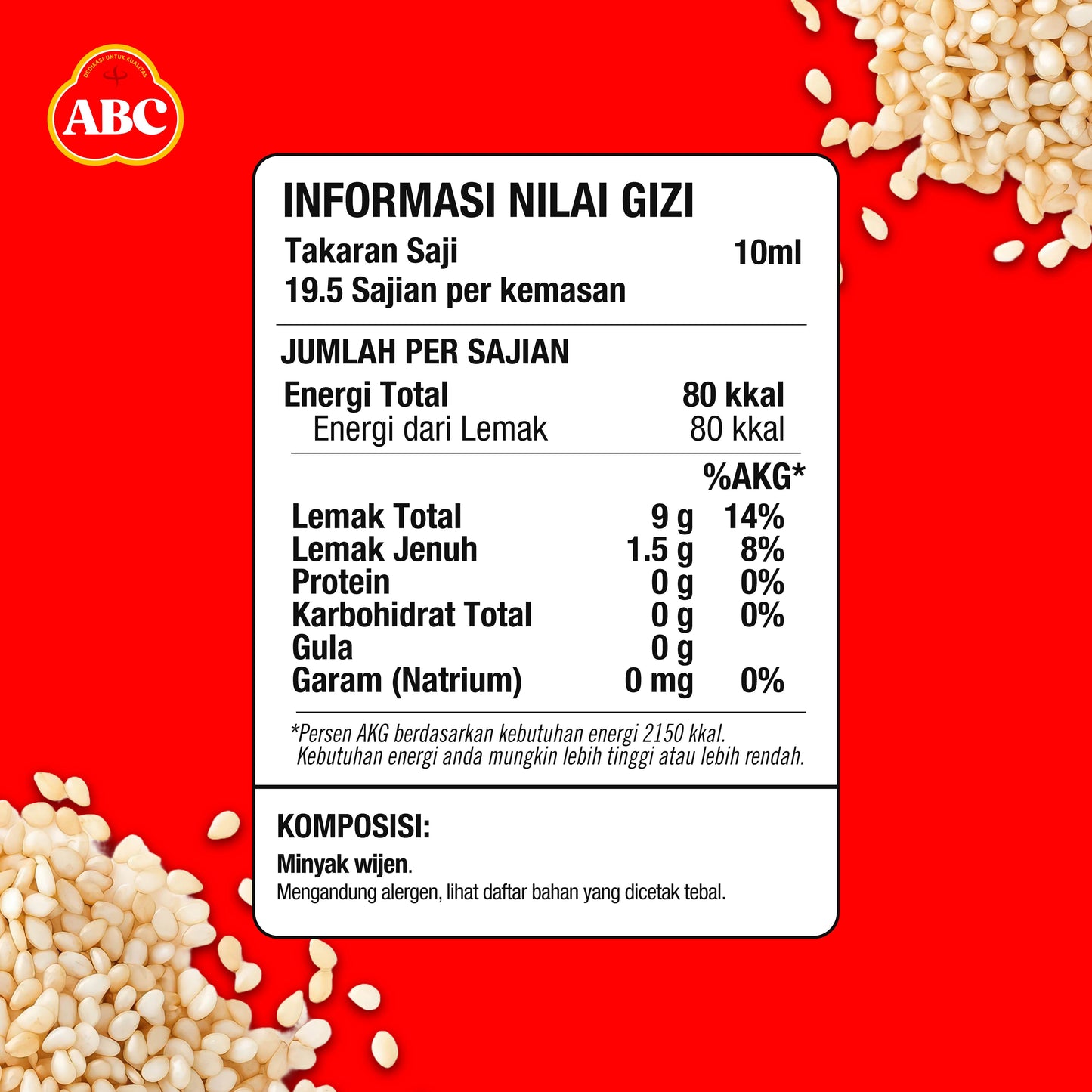 ABC Minyak Wijen 195 mL