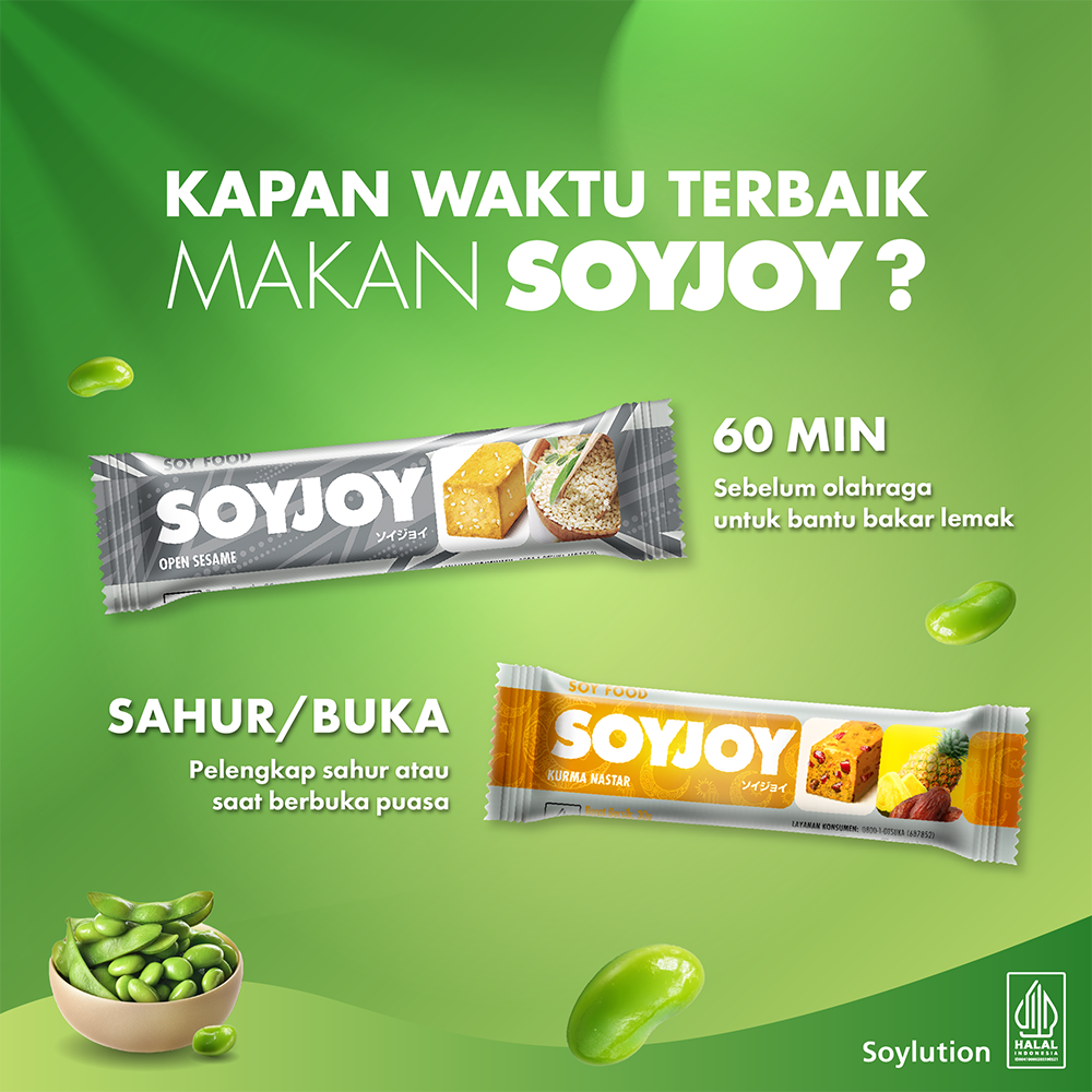 SOYJOY Snack Bar Kedelai Kurma Nastar 30gr - Single