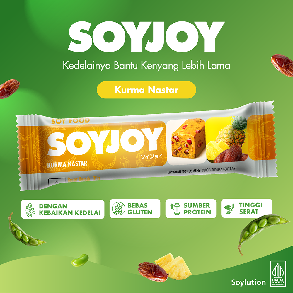 SOYJOY Snack Bar Kedelai Kurma Nastar 30gr - Single