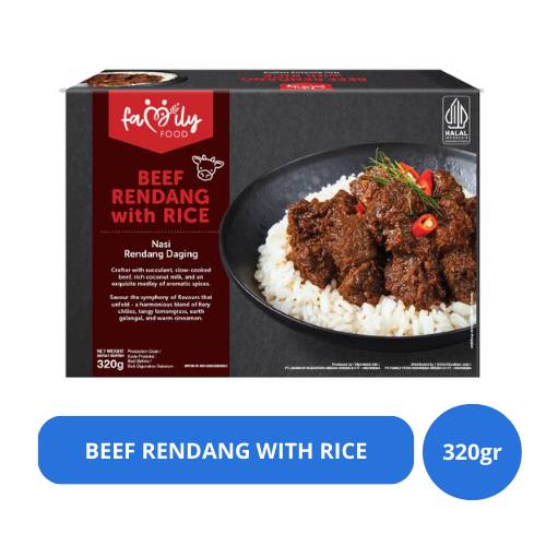 BEEF RENDANG WITH RICE / Nasi Rendang 320gr