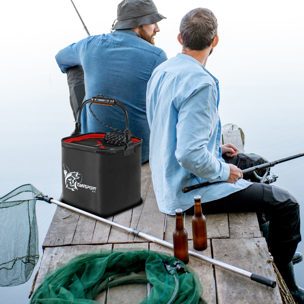 TaffSPORT Ember Lipat Mancing Ikan Folding Bucket Handle - WF126