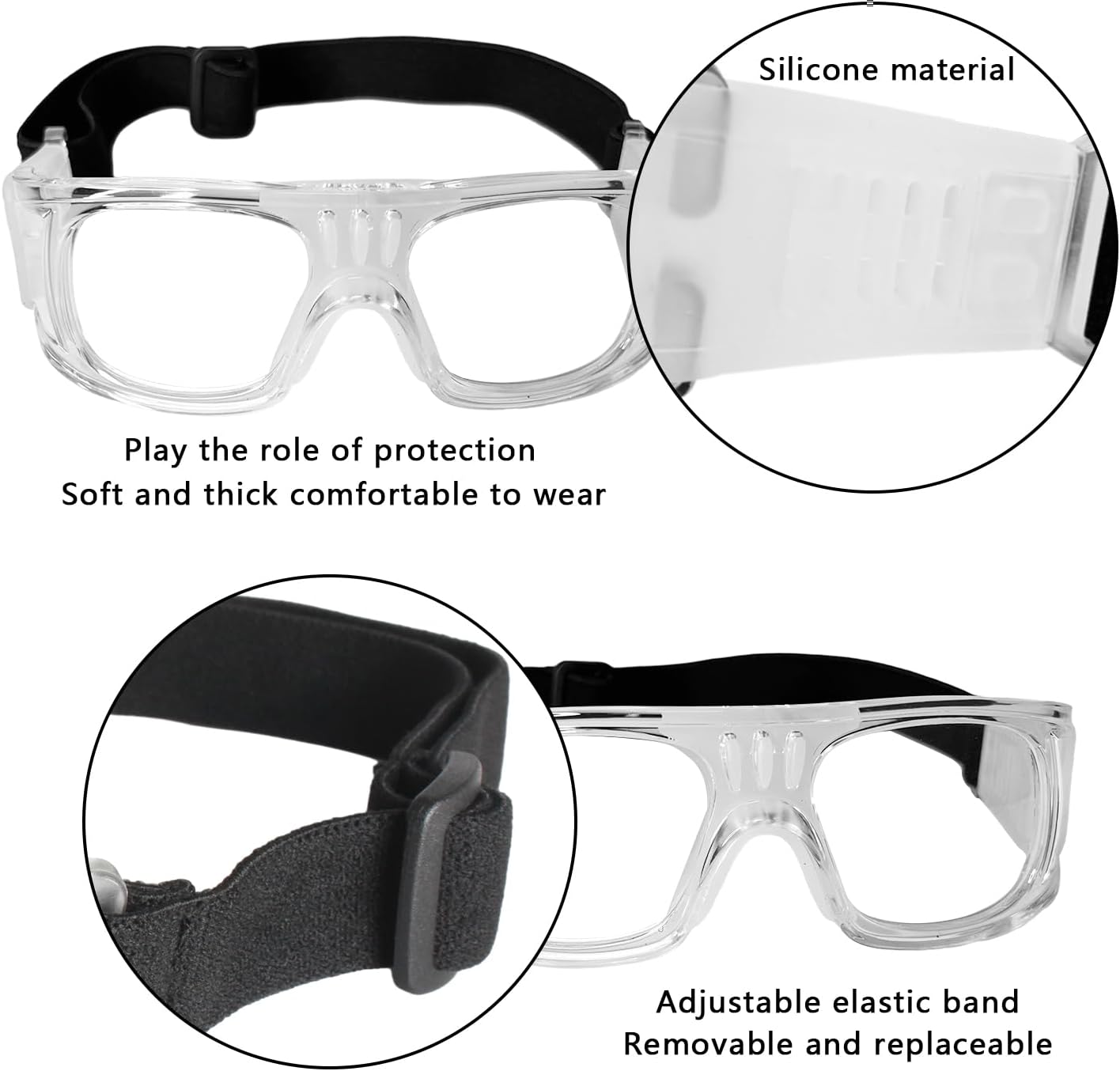 TaffSPORT Kacamata Olahraga Sport Headband Frame Glasses - 9833