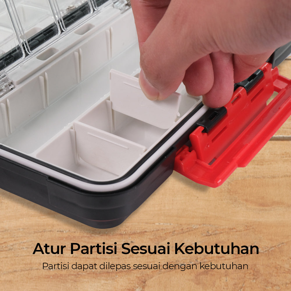 TaffSPORT Kotak Perkakas Kail Pancing Tackle Box Waterproof L - DY029