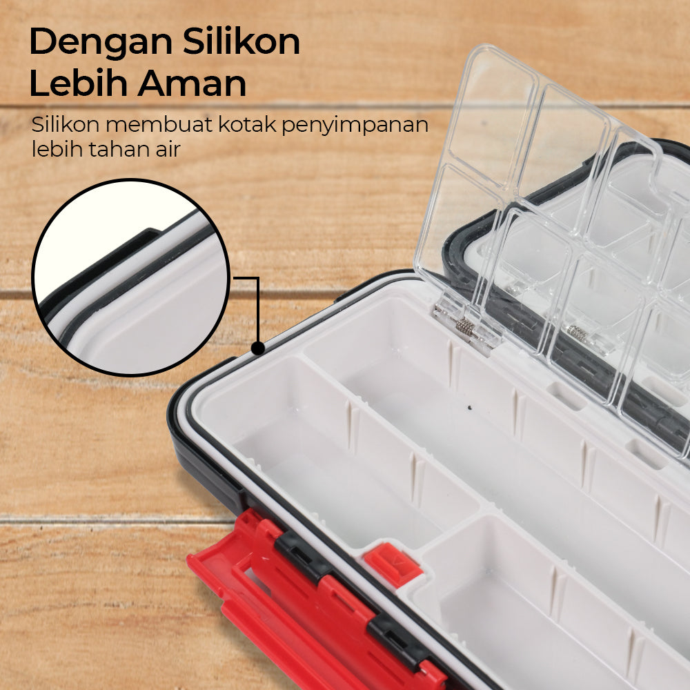 TaffSPORT Kotak Perkakas Kail Pancing Tackle Box Waterproof L - DY029