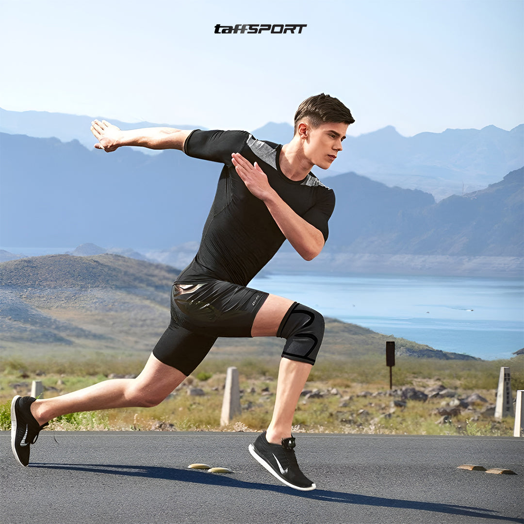 TaffSPORT Pelindung Lutut Knee Support Pad Brace Fitness Gym 1 Pair L 42-47 - A-7718