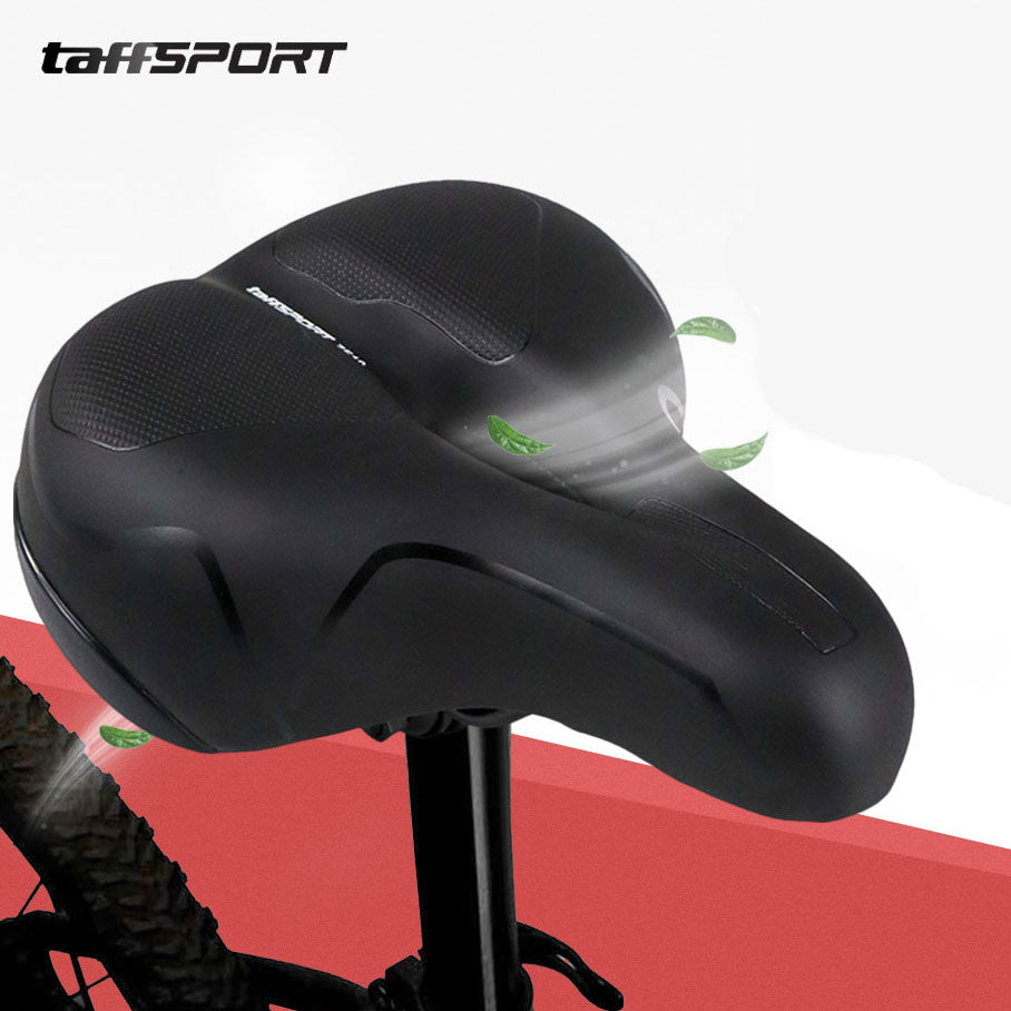 TaffSPORT Sadel Sepeda Bike Saddle Leather Model Shock Absorber Ball - ZF10