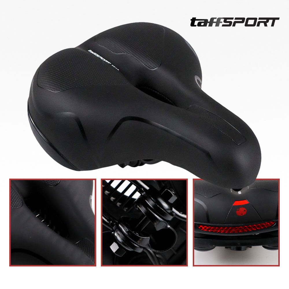 TaffSPORT Sadel Sepeda Bike Saddle Leather Model Shock Absorber Ball - ZF10
