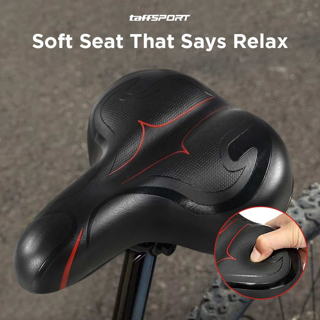 TaffSPORT Sadel Sepeda Comfortable Bike Spring Shock - ZF40