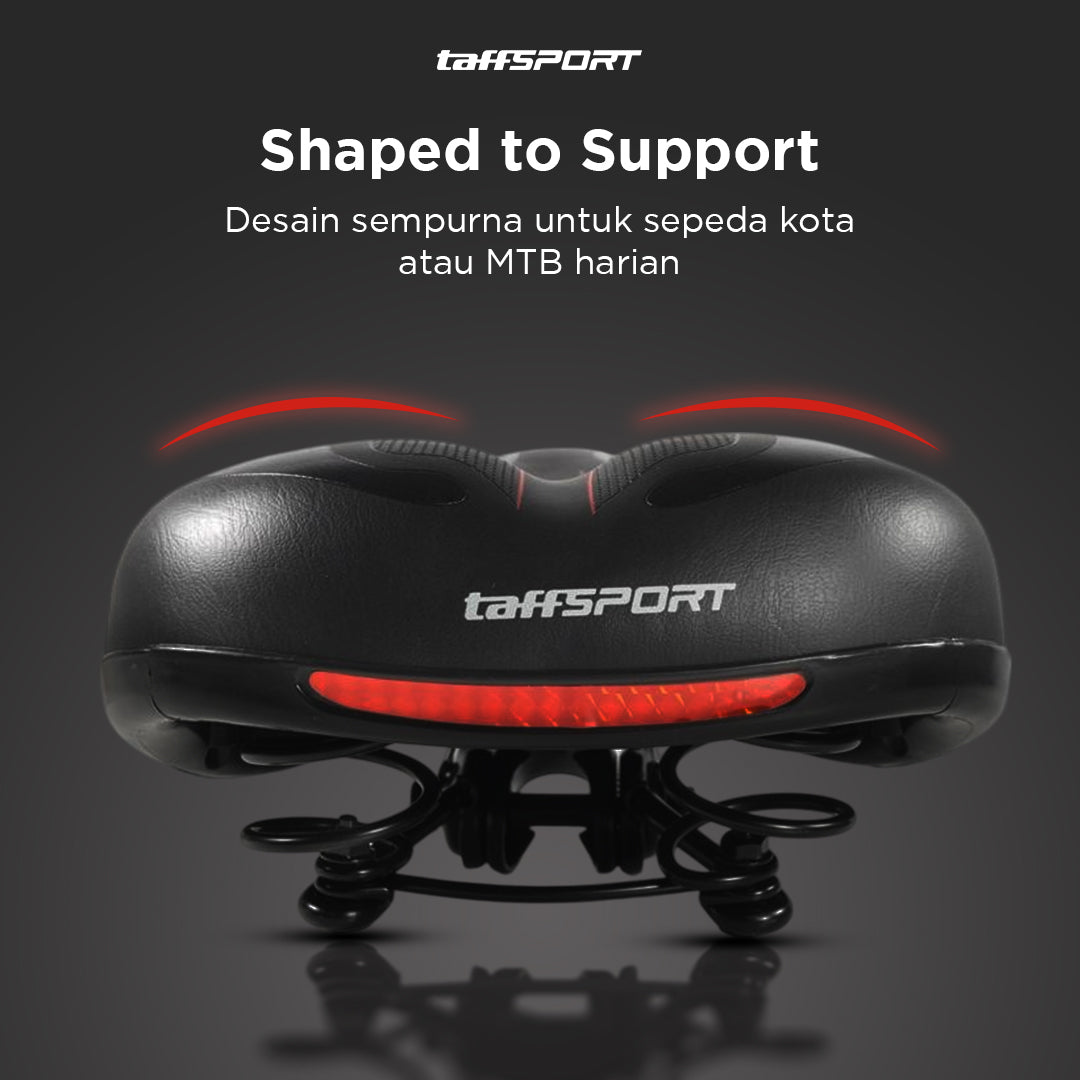 TaffSPORT Sadel Sepeda Comfortable Bike Spring Shock - ZF40