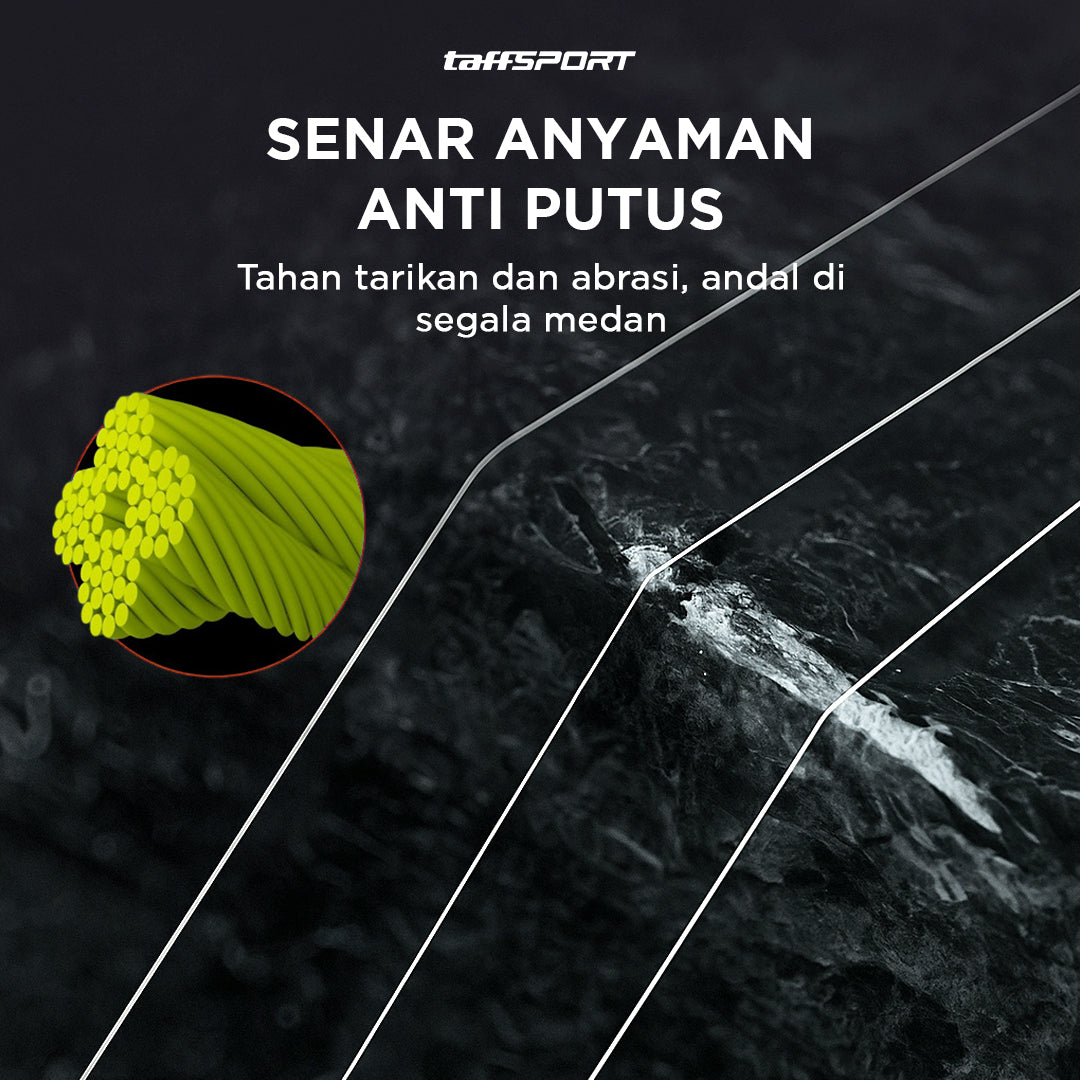 TaffSPORT Senar Benang Tali Pancing Extreme Braid 0.4 300M - FM-PEL