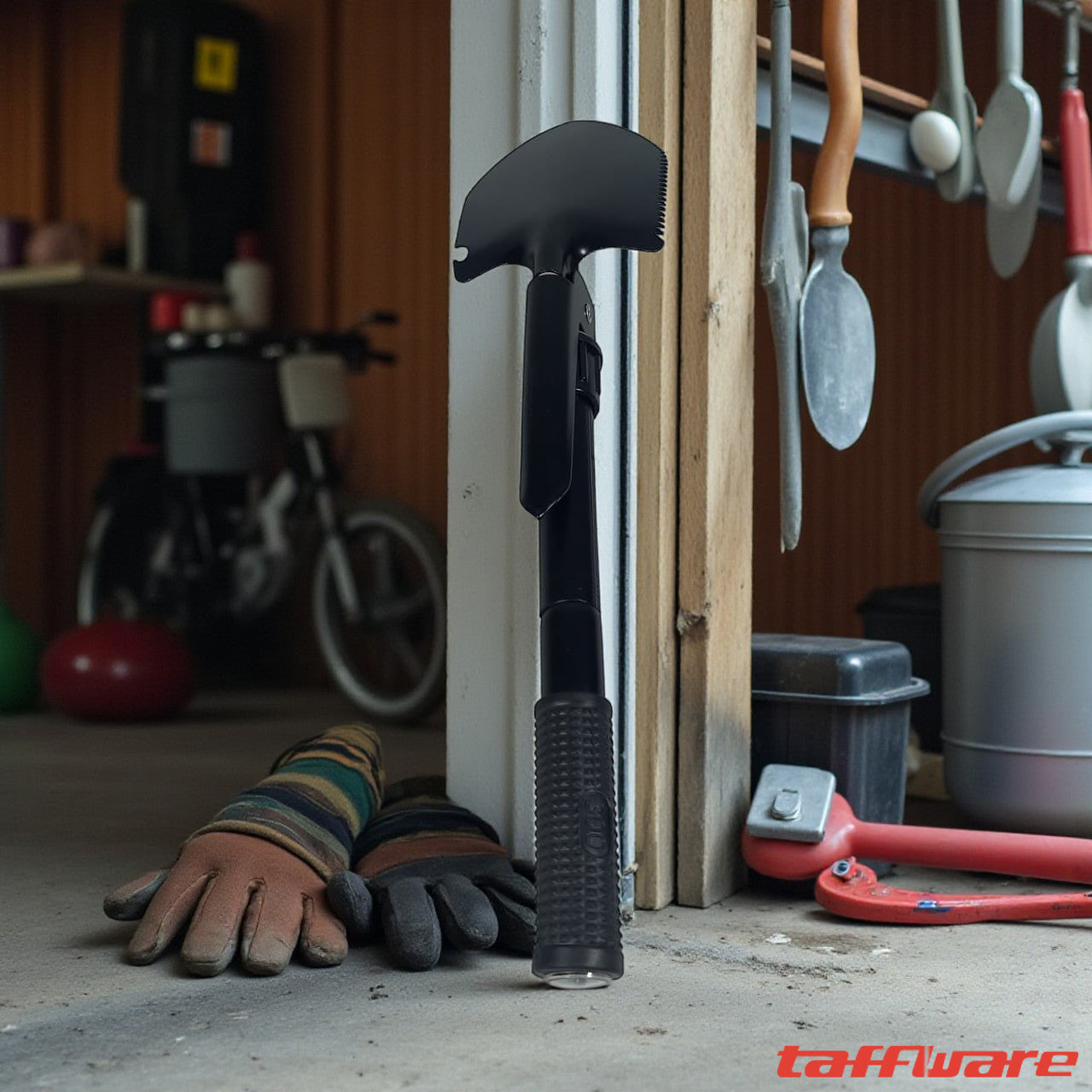 Taffware Sekop Lipat Camping Pacul Portable Kompas Survival 41.5cm - T-3