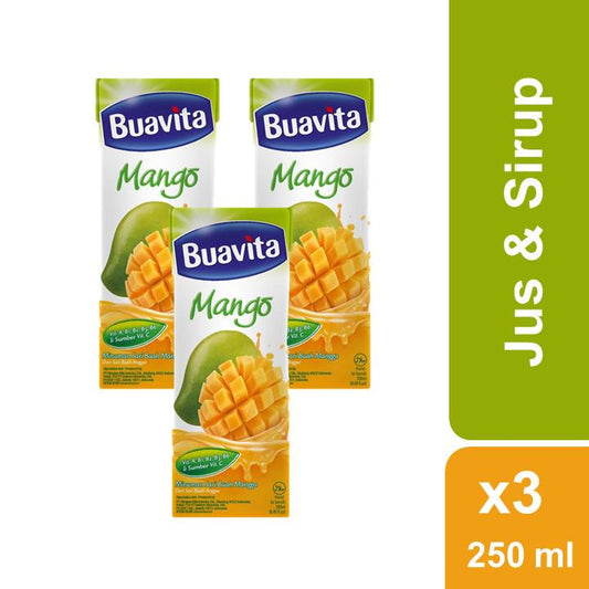 Buavita Mango Jus Buah 3 x 250ml