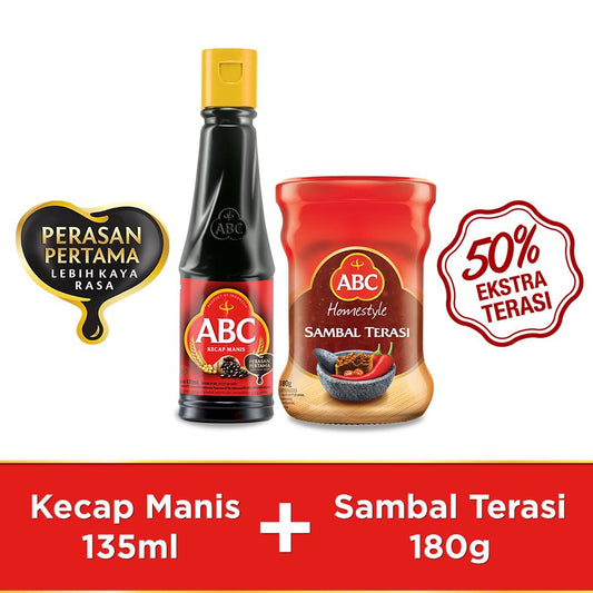ABC Kecap Manis 135 ml & Sambal Terasi 180 gr