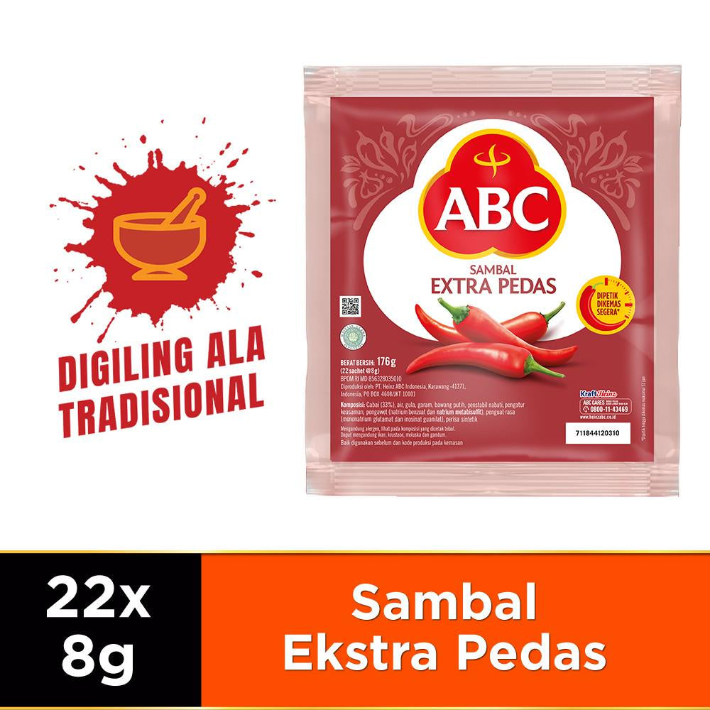 ABC Sambal Extra Pedas 44 x 8g