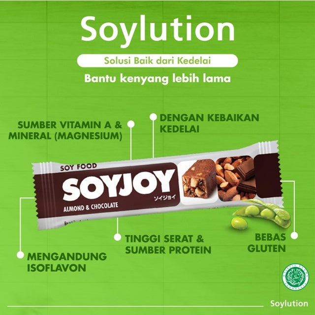 Soyjoy Snack Bar Almond & Chocolate 30 gr x 2