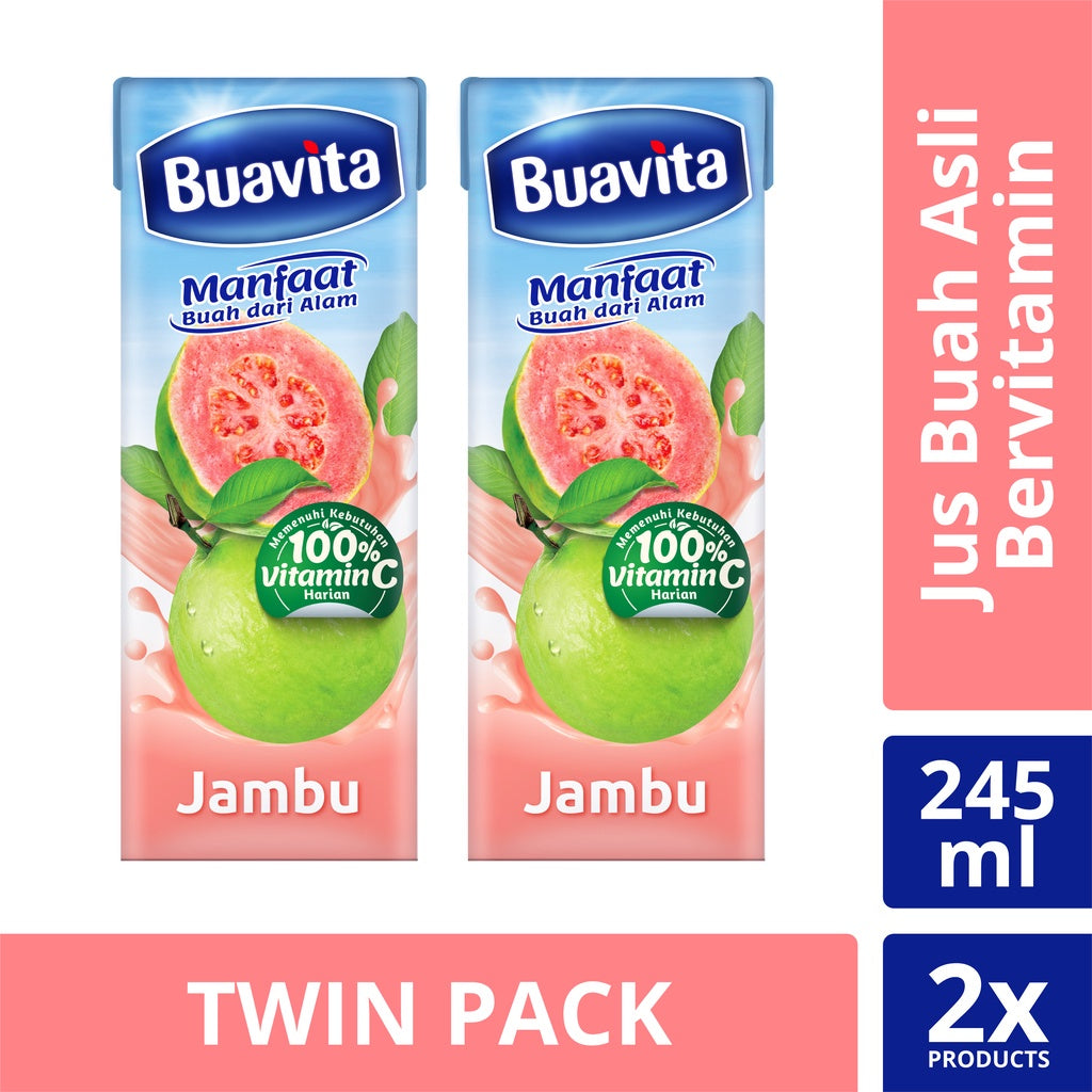 Buavita Jus Jambu Guava Juice 2 x 245 mL