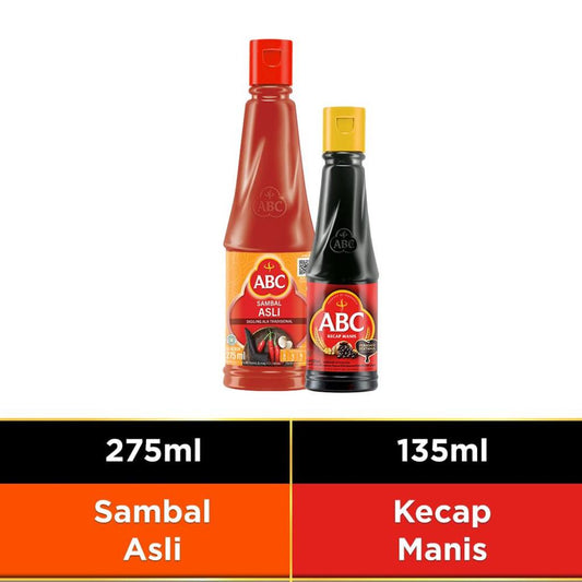 ABC Kecap Manis 135 mL & Sambal Asli 275 mL